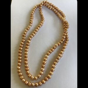 Large Golden FW Pearls 41.5" Necklace